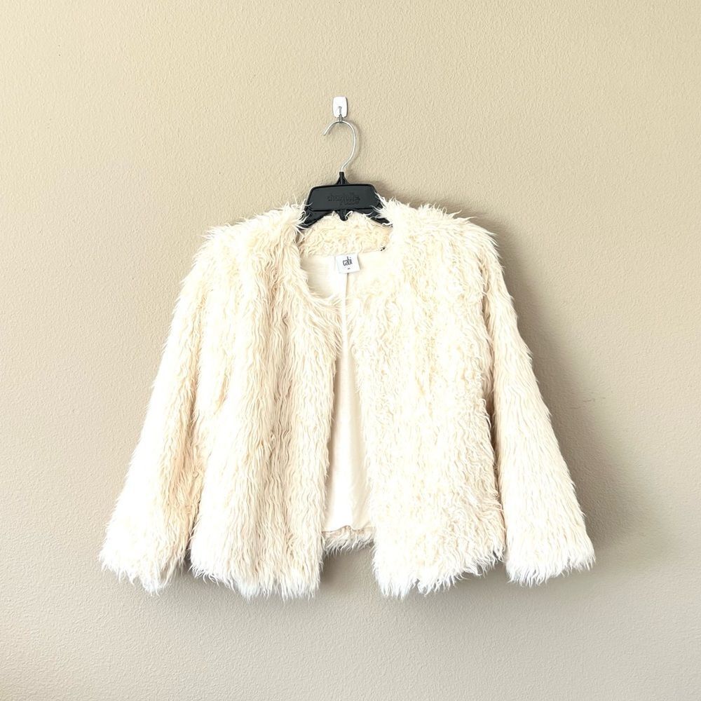 CAbi Faux Fur Sherpa Jacket
